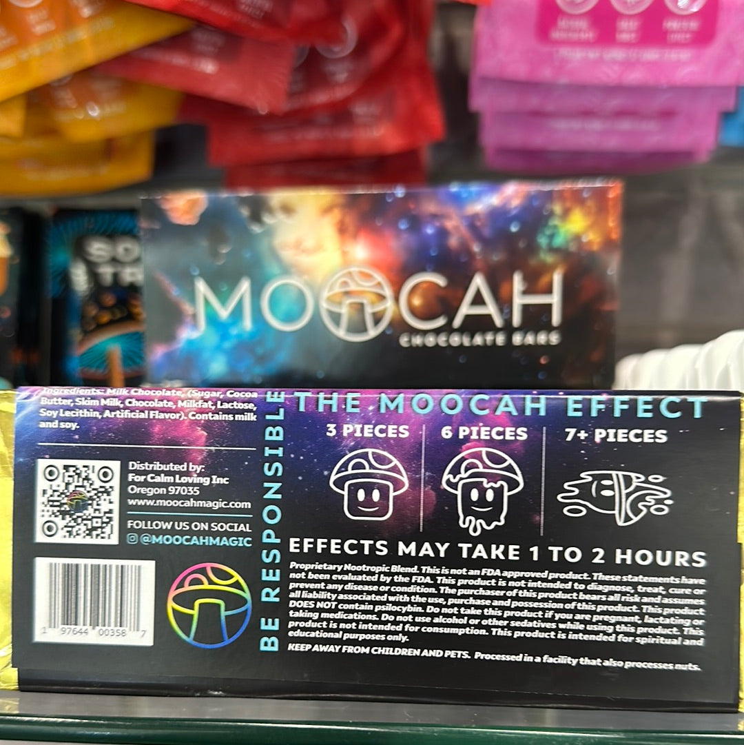MOOCAH Trippy Mushroom Chocolate Bar- Microdose
