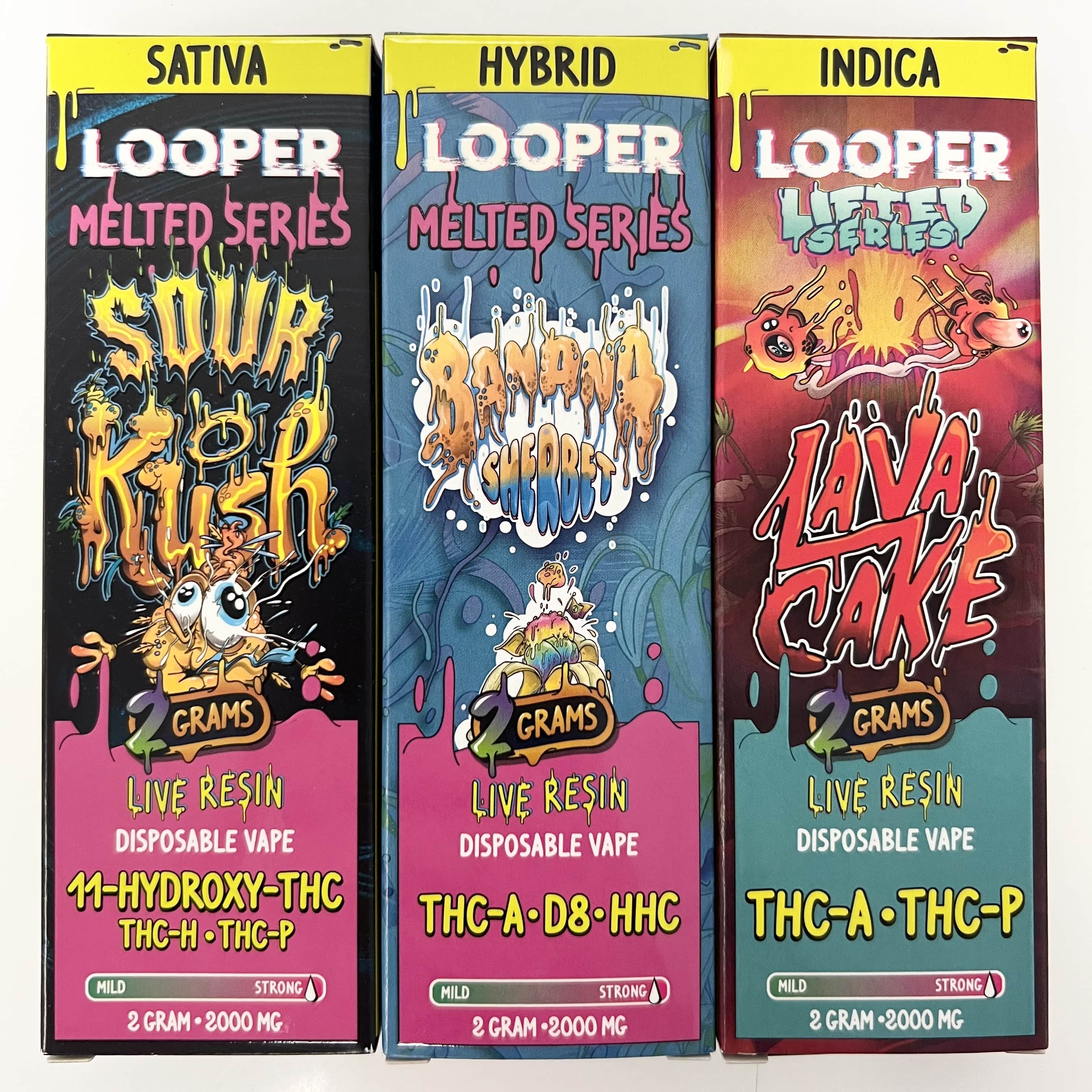 Looper Live Resin 2g & 3g Premium THC Disposables VSShop Looper Live Resin 2g & 3g Premium THC Disposables VSShop