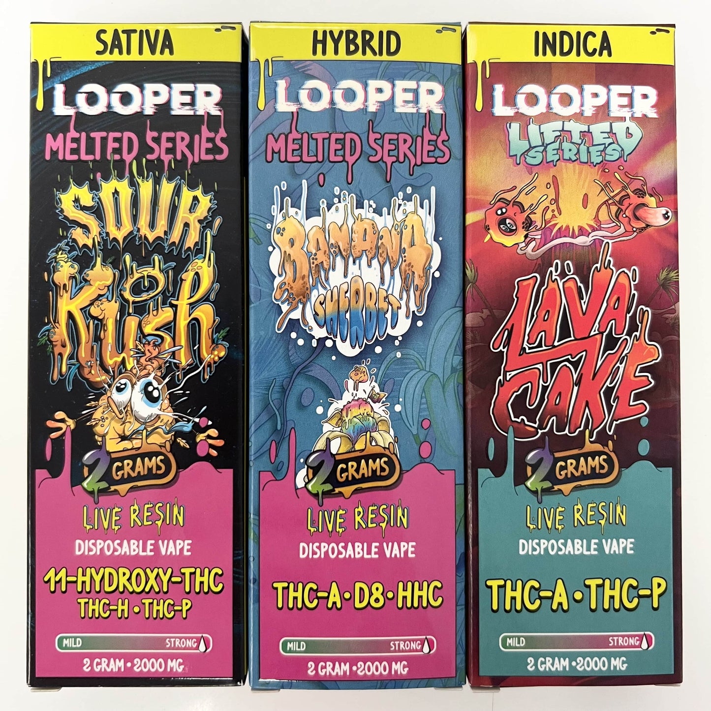 Looper Live Resin 2g & 3g Premium THC Disposables