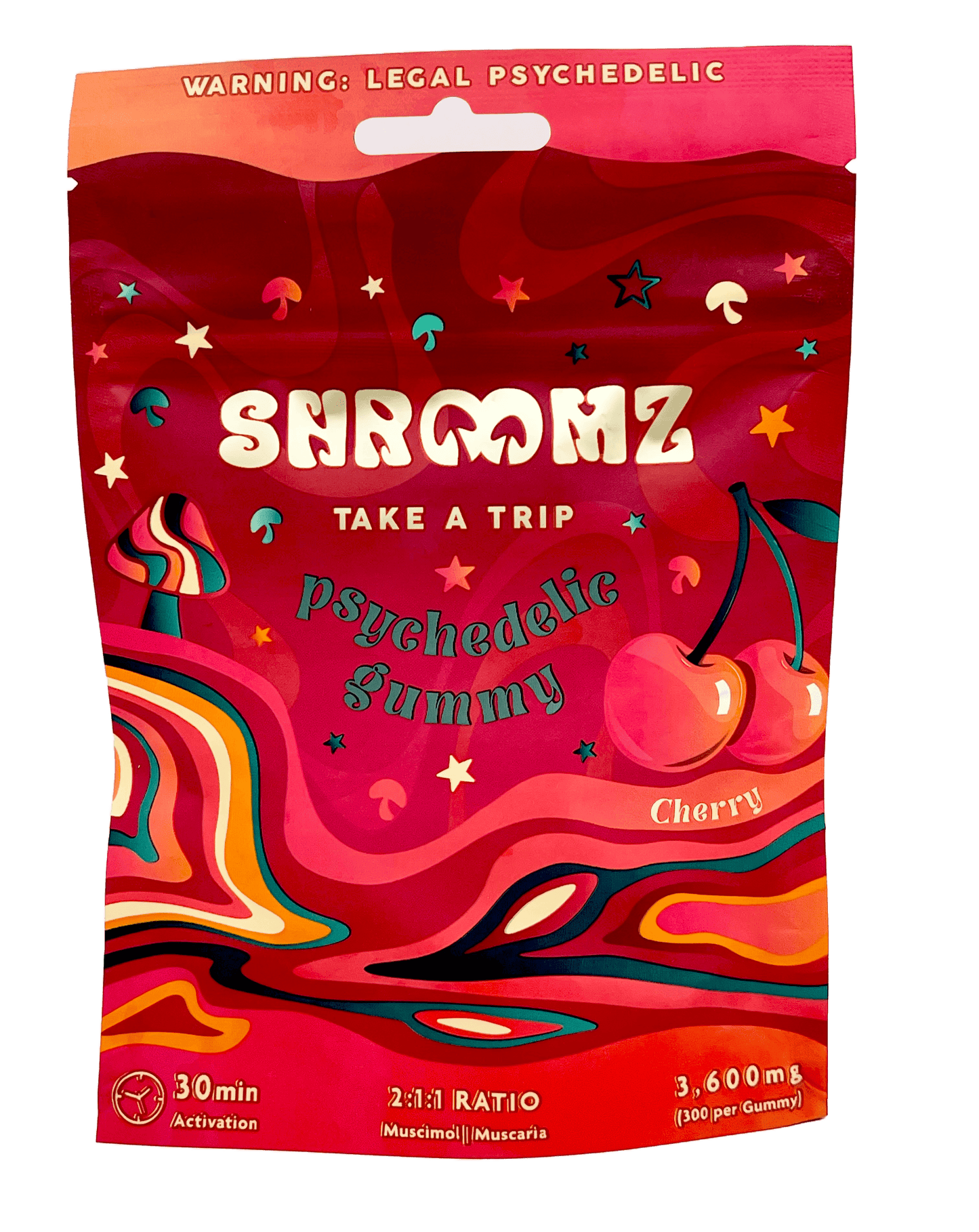 12 PCS Shroomz Cherry Mushroom Gummies