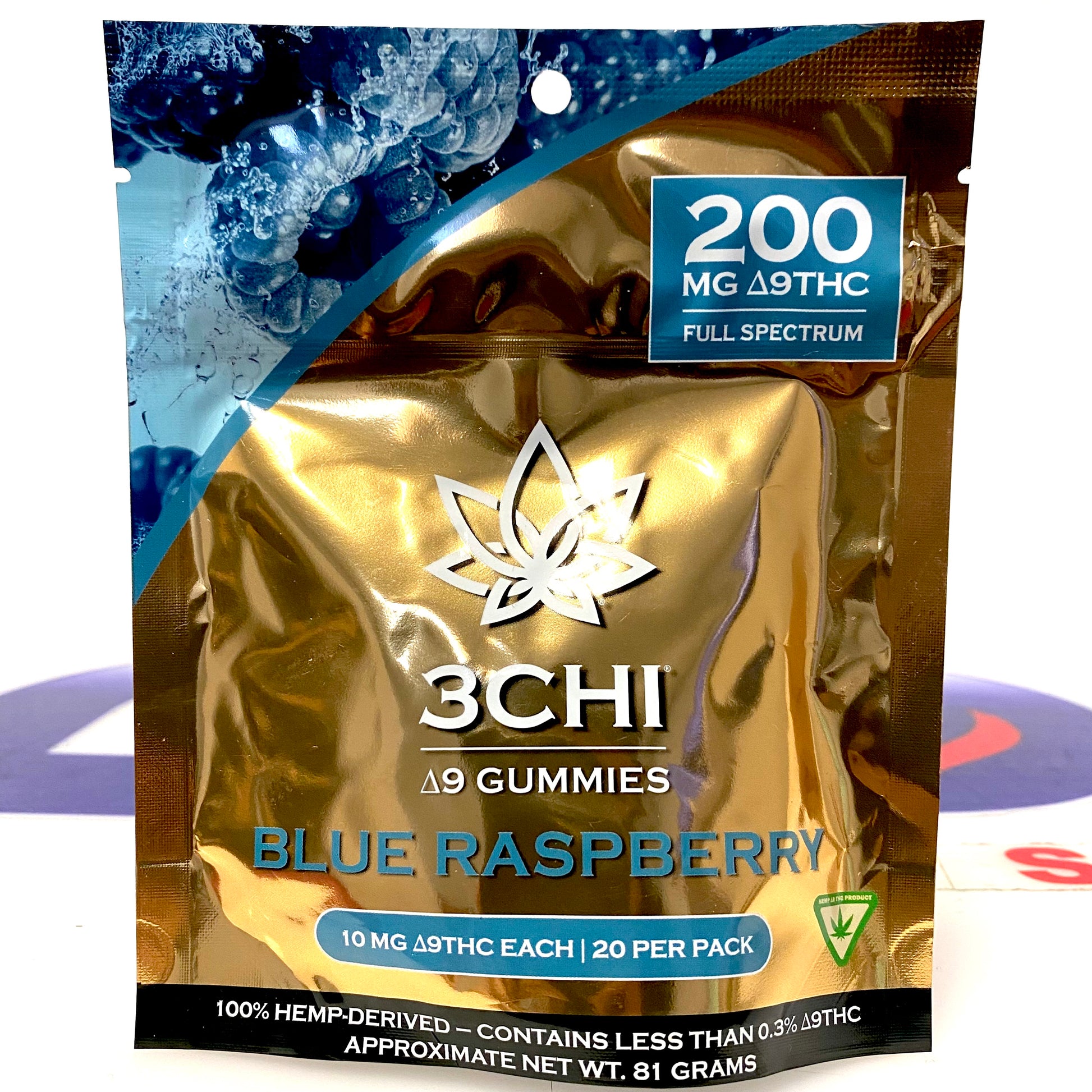 3Chi Delta-9 Blue Raspberry Gummies