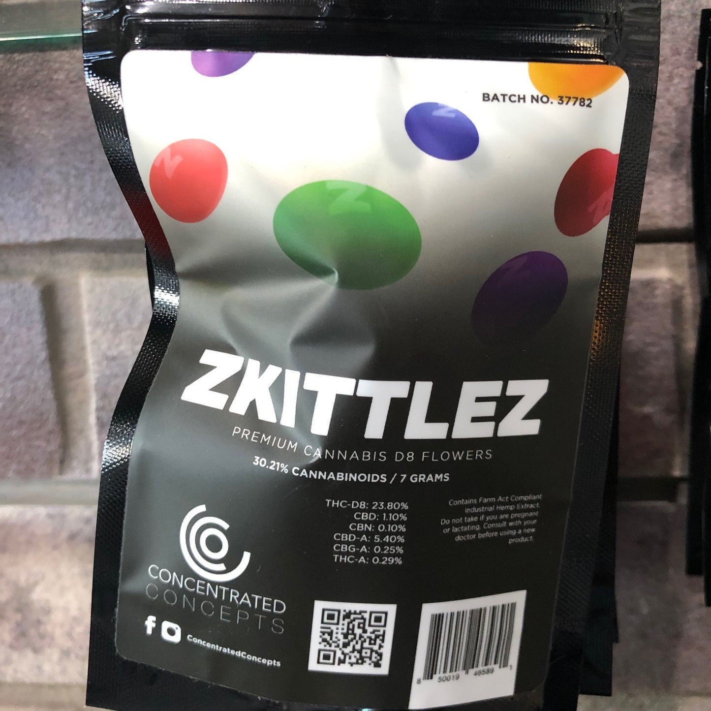 Delta 8 thc flower zkittlez 7 grams