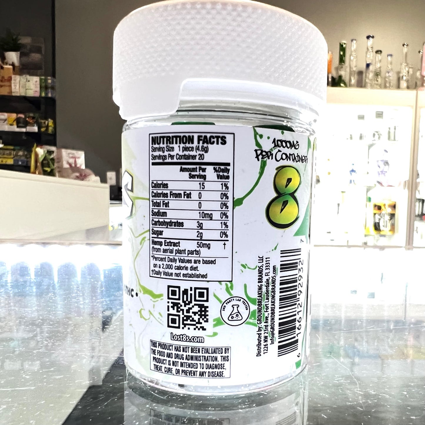 Lost 8's Special Blend Live Resin 50mg THC Edibles *NEW PACKAGING*