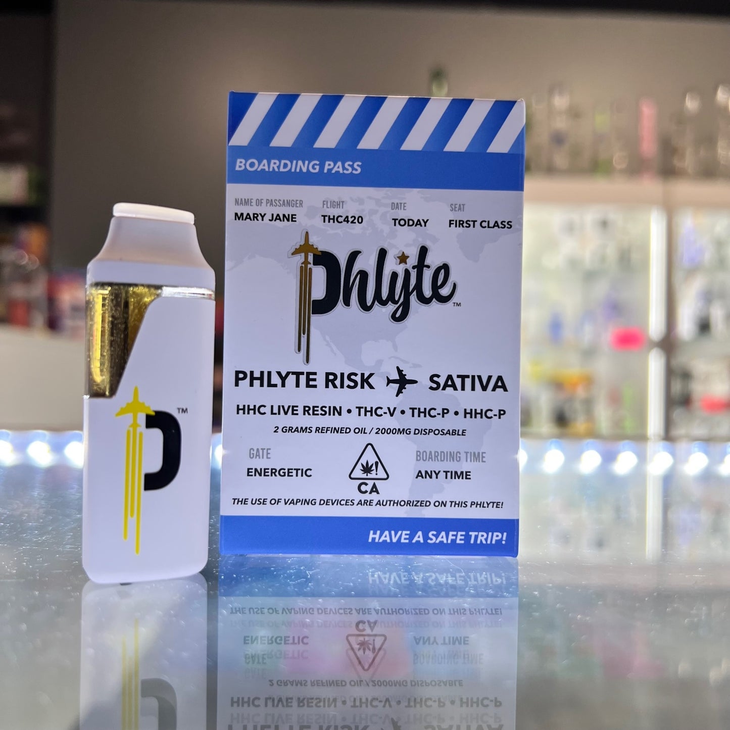 Phlyte HHC Live Resin Blend Disposable Phlyte Risk Sativa