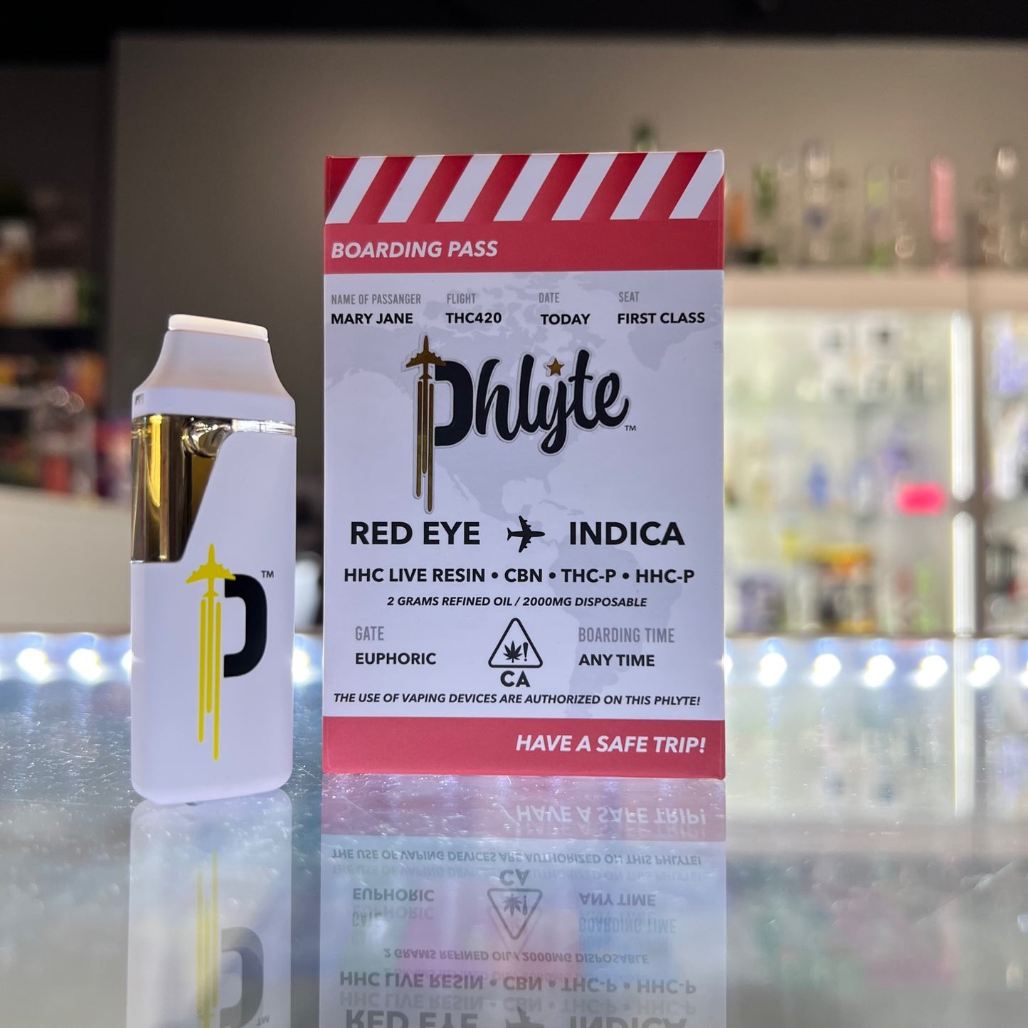 Phlyte HHC Live Resin Blend Disposable Red Eye Indica