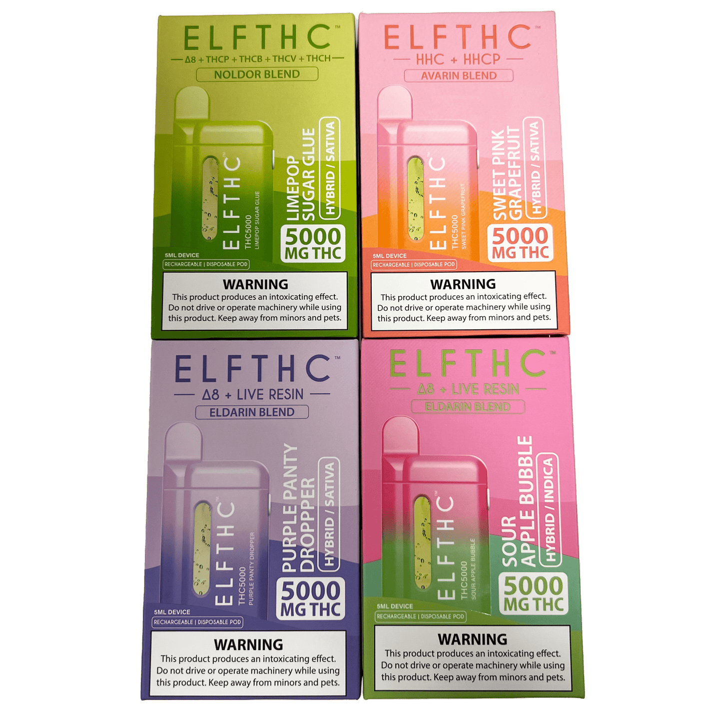 ElfTHC 5 Gram Blend THC Disposables