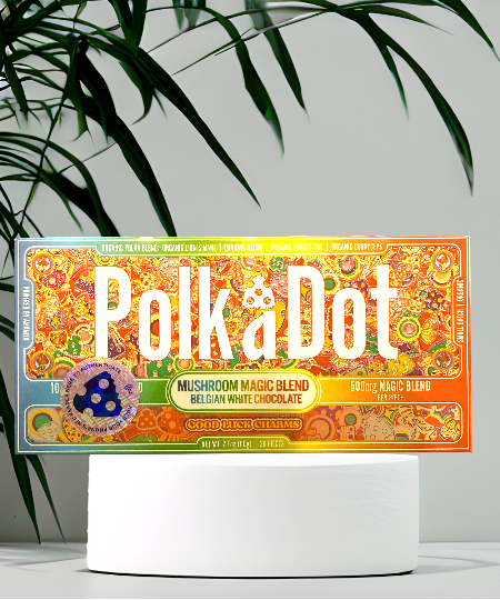 Polkadot Microdosing Mushroom Chocolate Bar