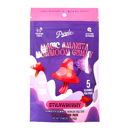 Purple Magic Amanita Mushroom Gummies