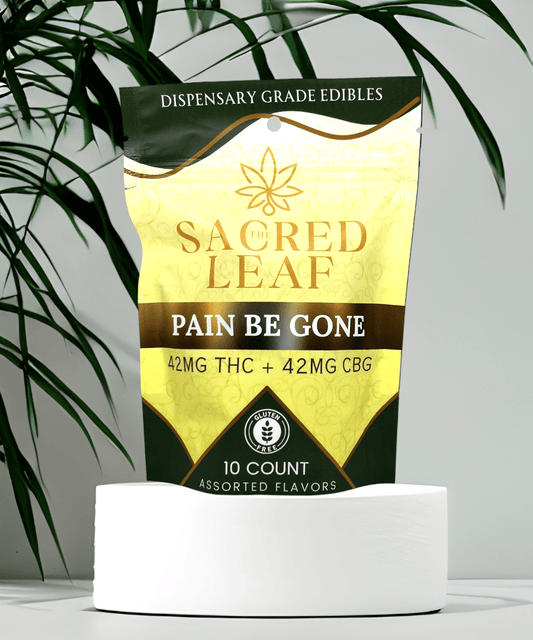 Pain Be Gone THC + CBG Edibles | The Sacred Leaf