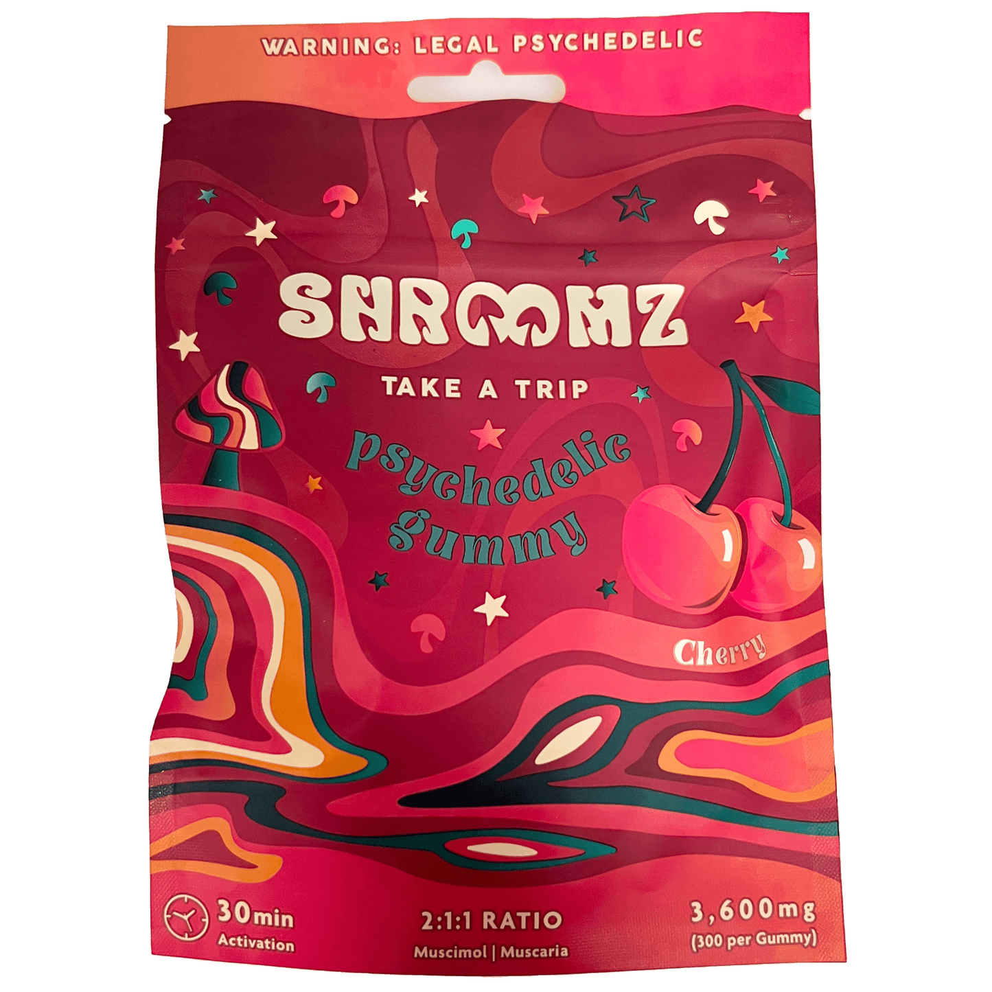 12 PCS Shroomz Cherry Mushroom Gummies