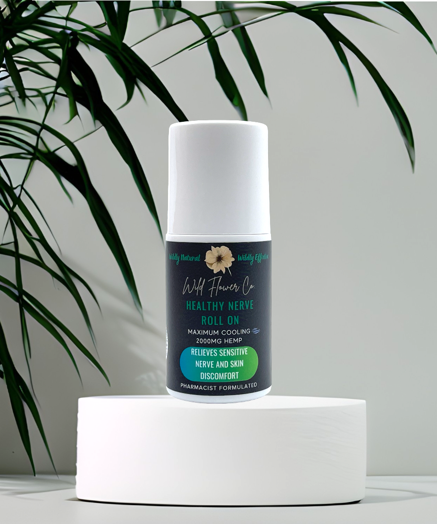 Healthy Nerve CBD Cream & Roll-On (2000mg) | Wild Flower Co.