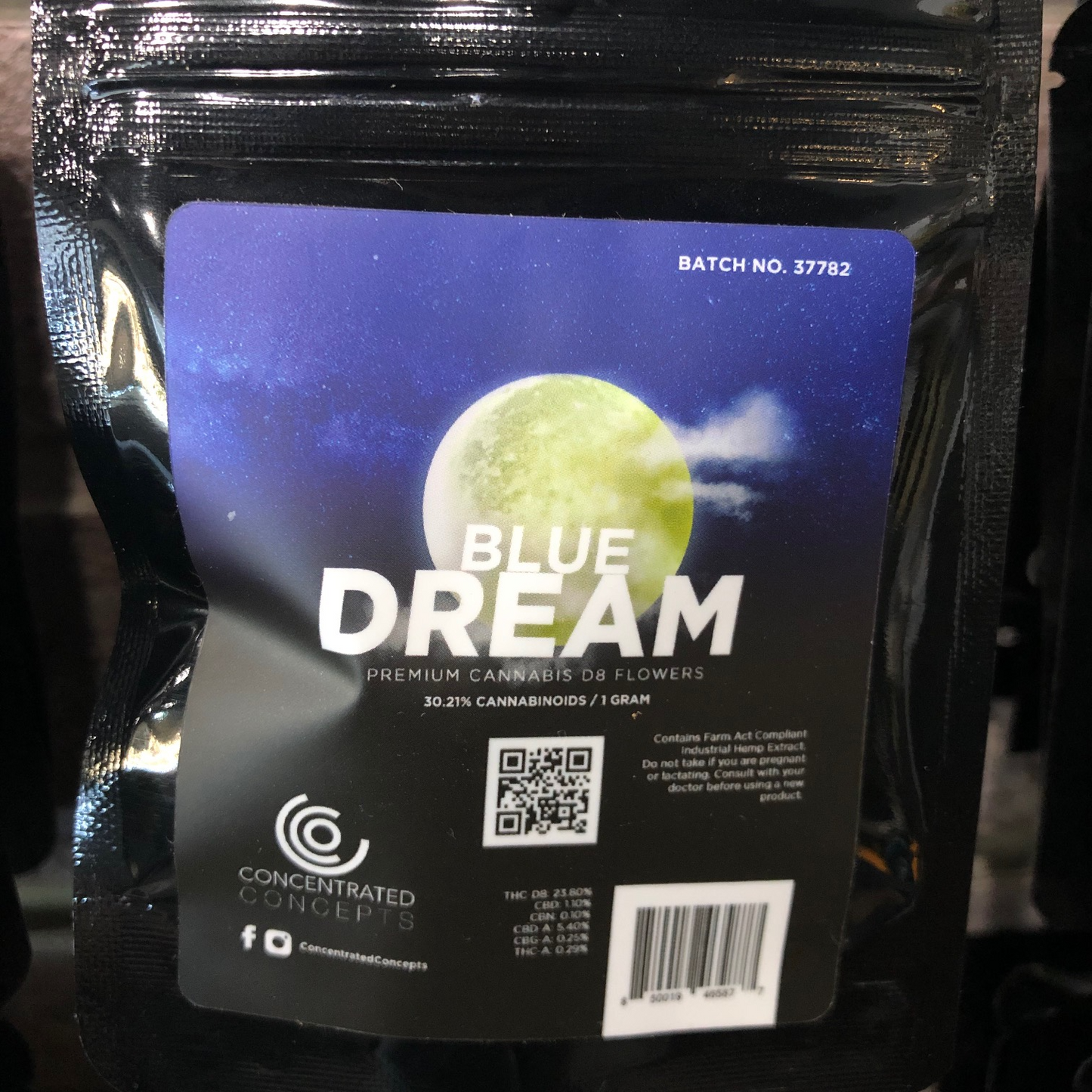 Delta 8 thc flower blue dream 1 gram