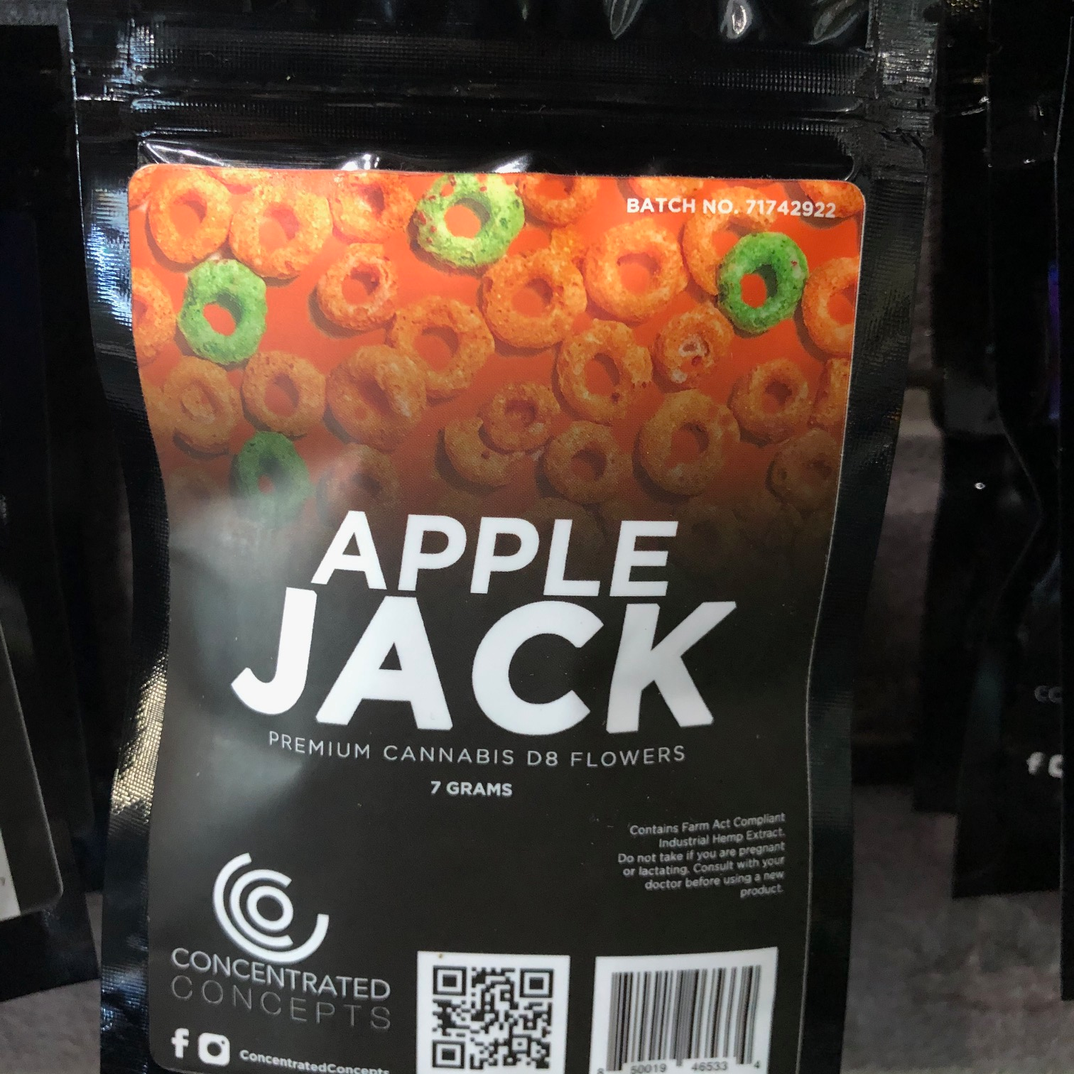 Delta 8 thc flower apple jack 7 grams