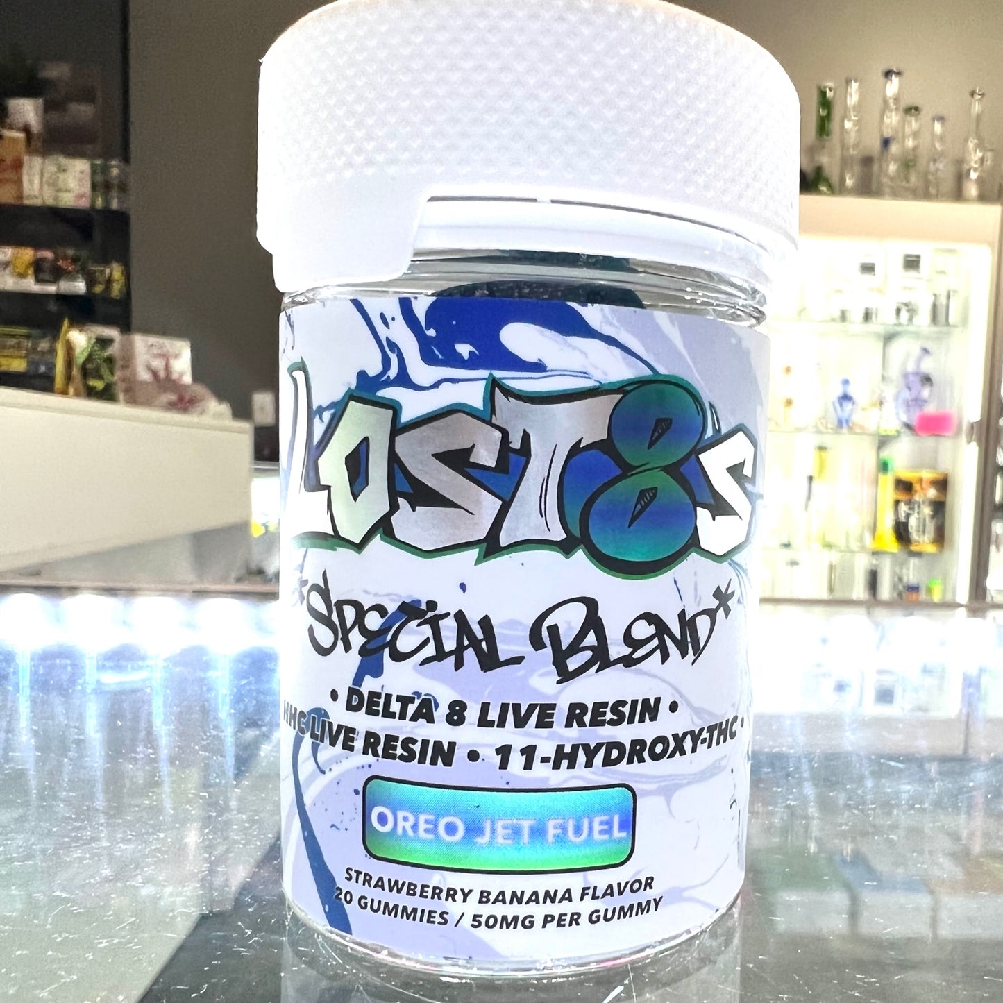 Lost 8's Special Blend Live Resin 50mg THC Edibles *NEW PACKAGING*