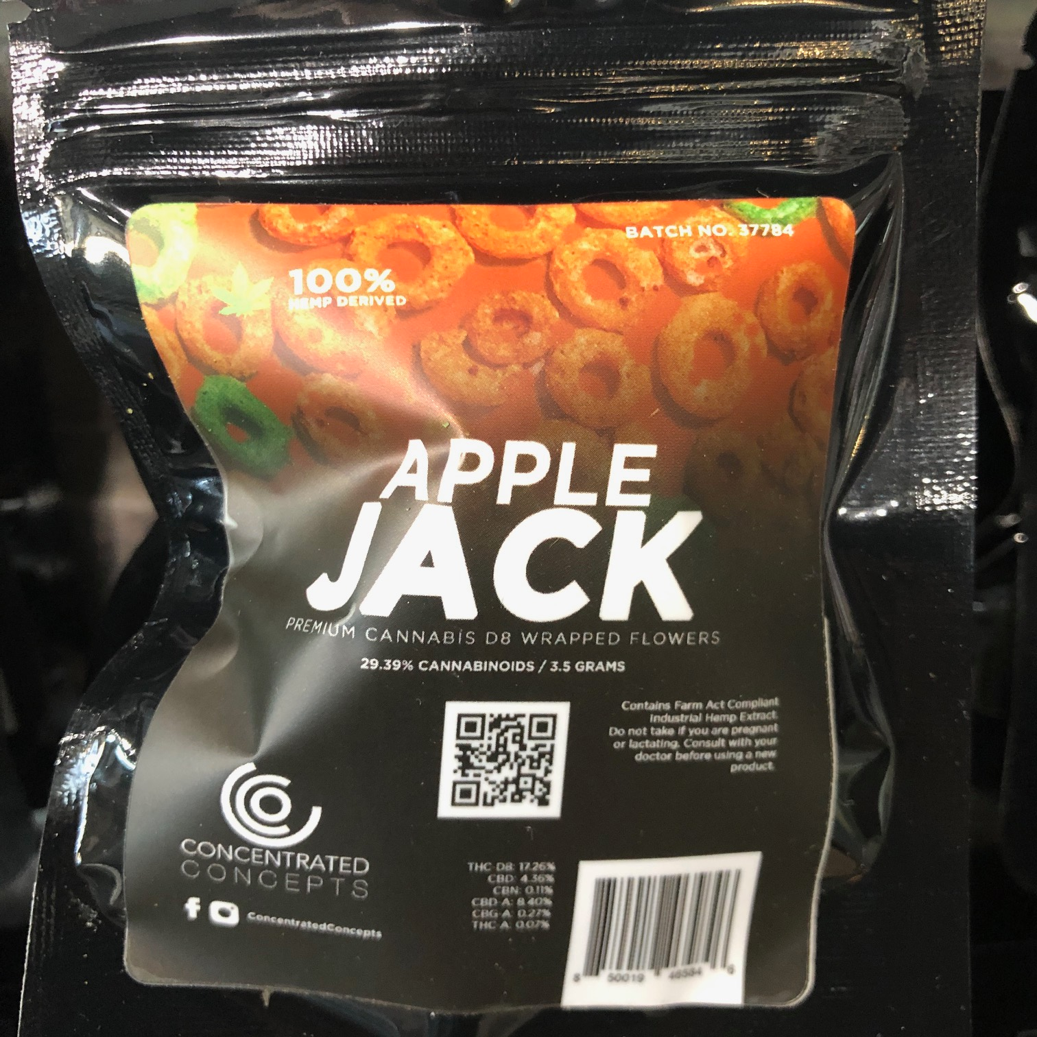 Delta 8 thc flower apple jack 3.5 grams